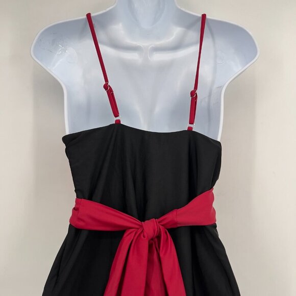 Jusfitsu Black & Red Wrap Style One-Piece Swimsuit – Size XL - Picture 5 of 9